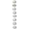 12 Packs: 18 ct. (216 total) Silver Acrylic Rondelle Beads, 10mm by Bead Landing™